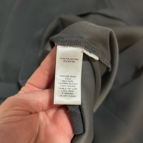 LOFT tulip dark grey A-line work dress, size 2 - Picture 10 of 12